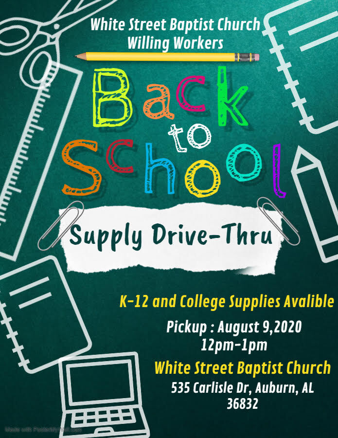 White Street Baptist Church Supply Drive