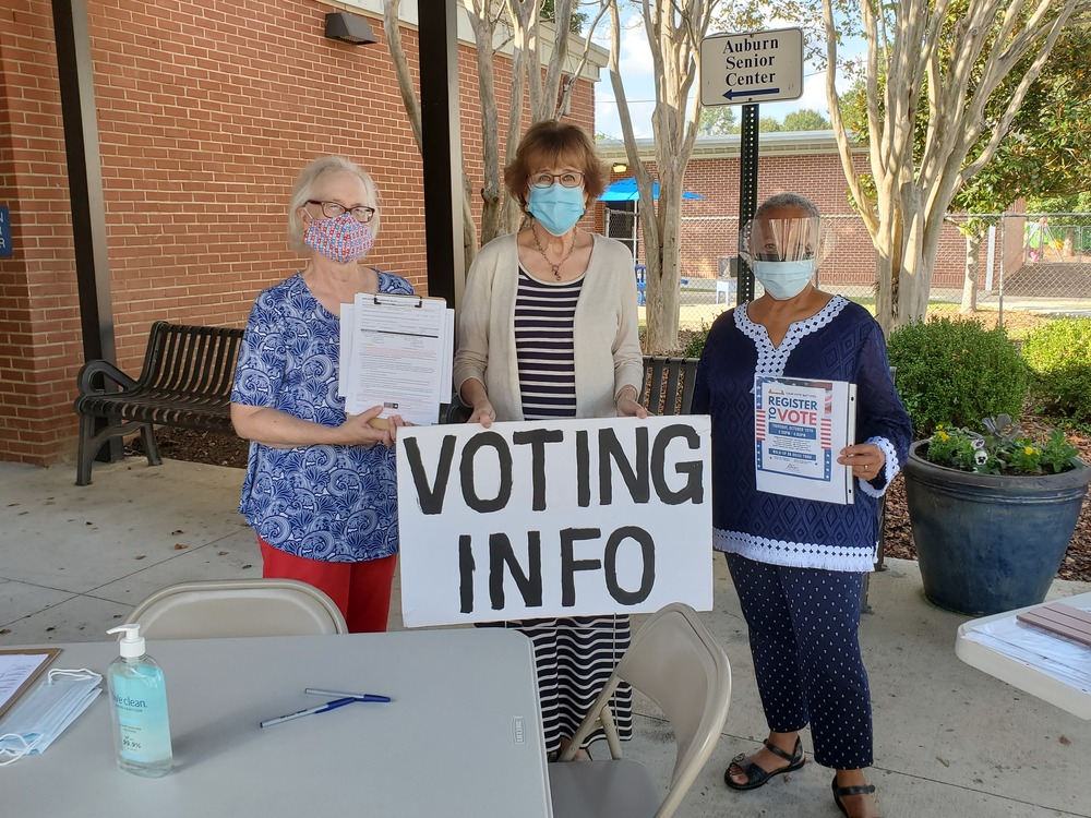 Voter Boykin with Commissioner White