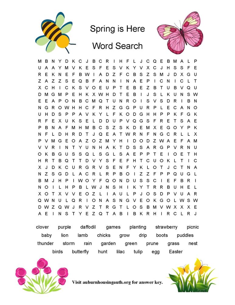 AHA Spring 2021_05 Word Search 