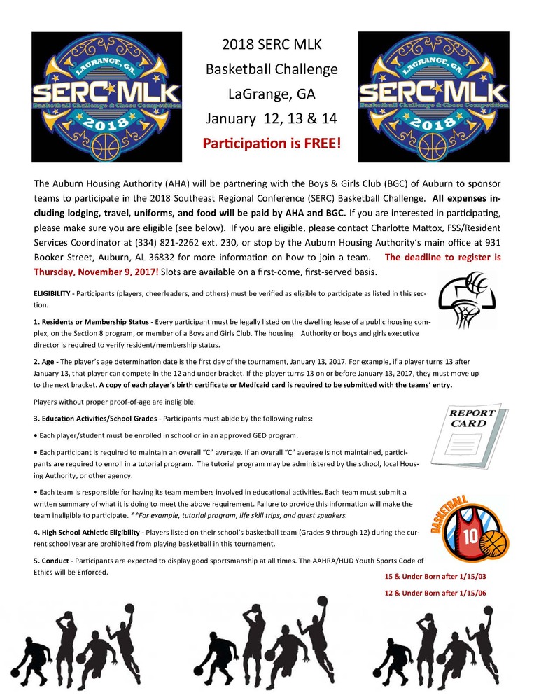 SERC 2018 Basketball Flyer