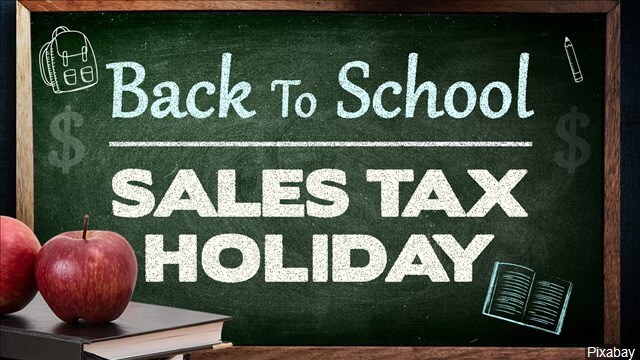 Back to School Sales Tax Holiday