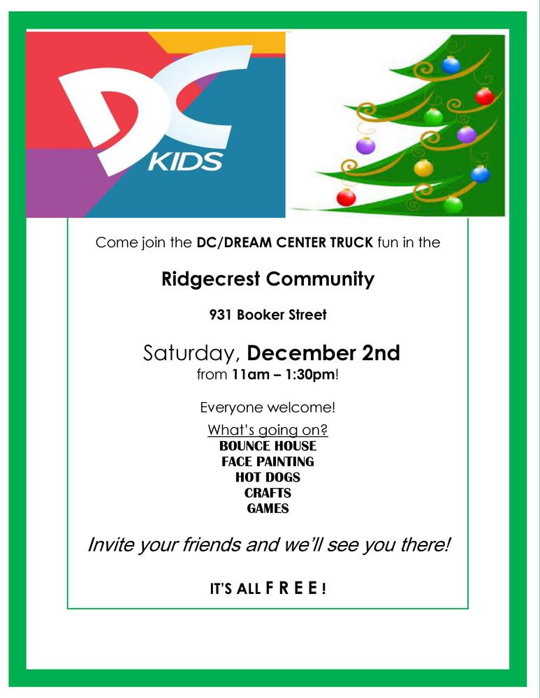 December 2 2017 Ridgecrest Christmas Block Party