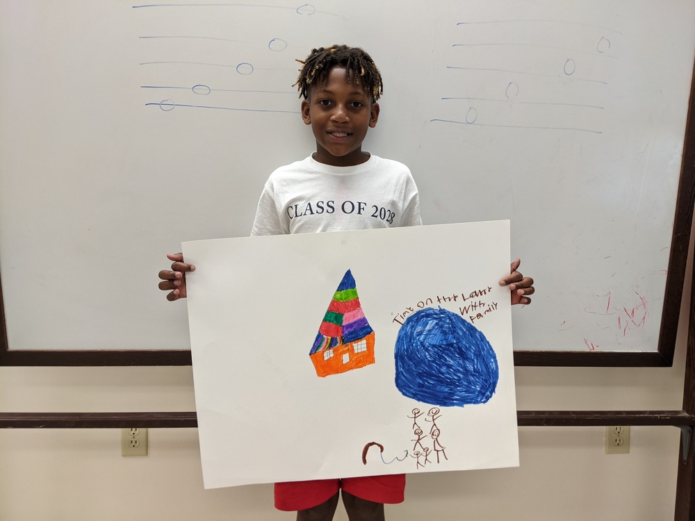Justin Marshall Jr. 6th grade What Home Means to Me poster
