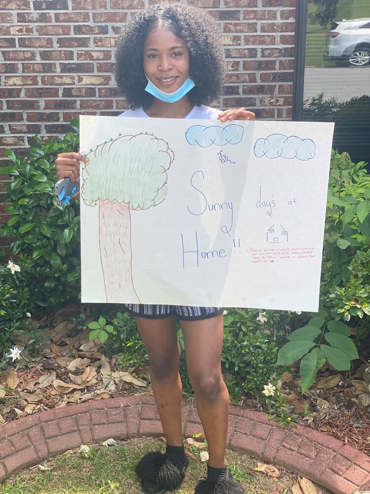 LaPrincess Martin, 8th grade What Home Means to Me poster