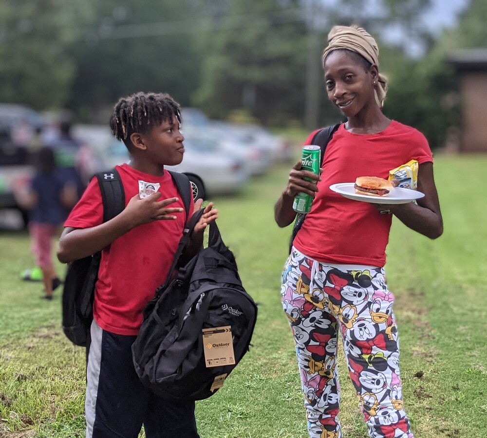 Back to School 5 youth with snacks