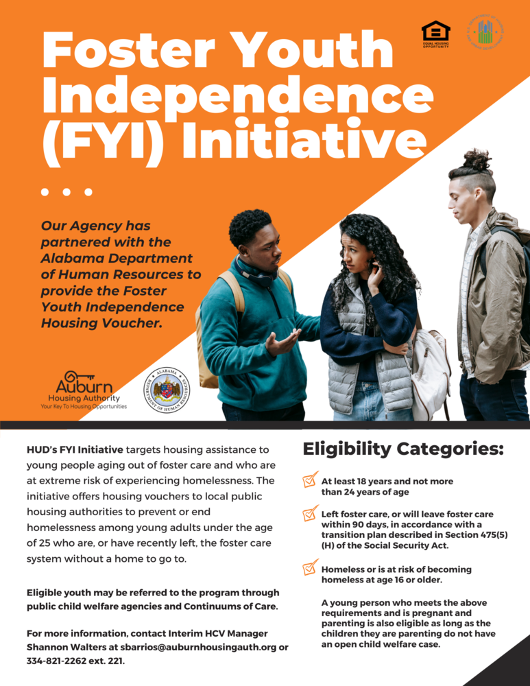 Foster Youth Independence Initiative flyer