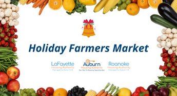 Farmers Market Banner Holiday