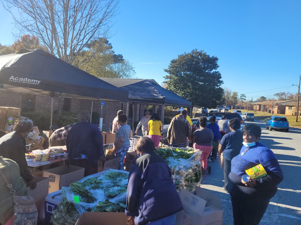 AHA Thanksgiving Farmers Market picking supplies