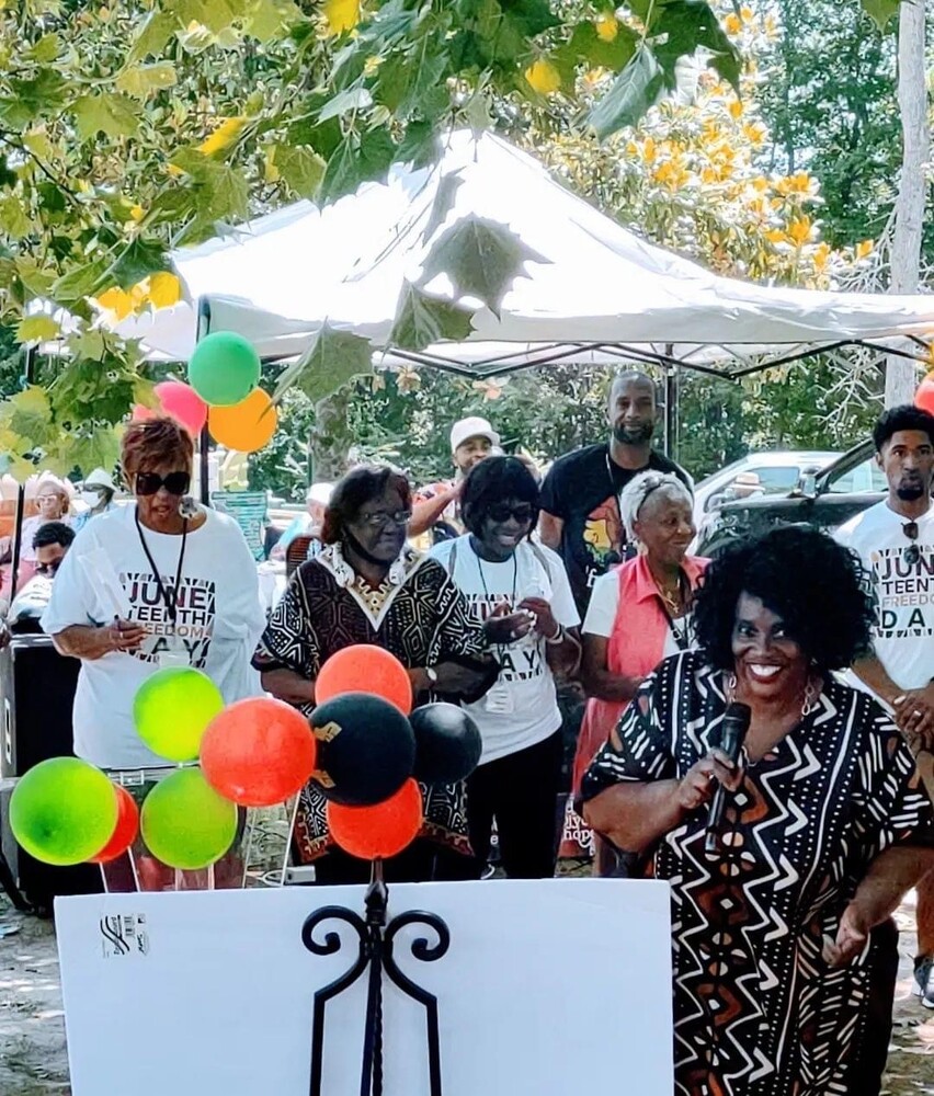 Juneteenth 2022 Celebration Group of attendees outside