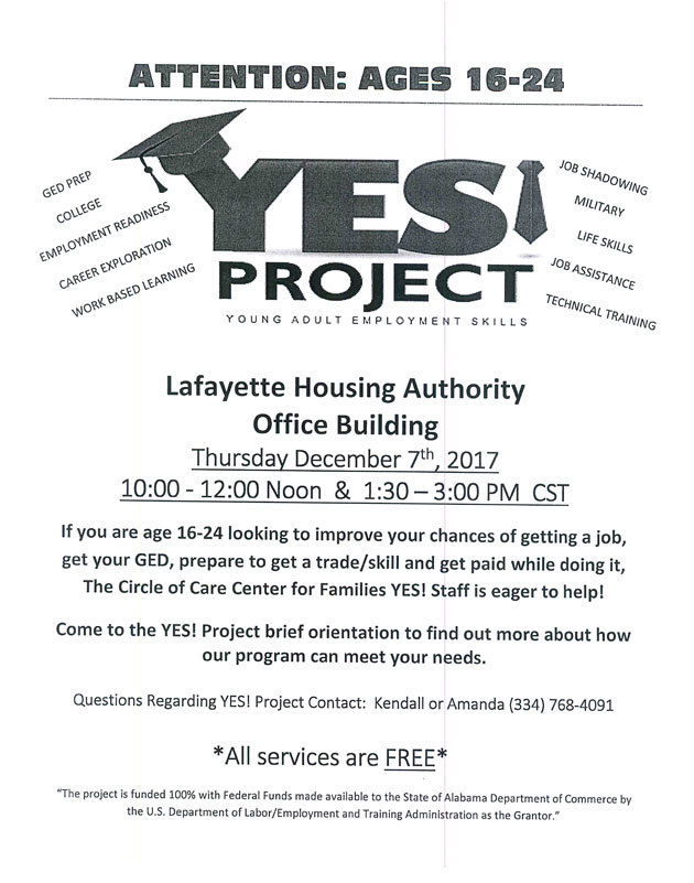 LHA YES Project Flyer