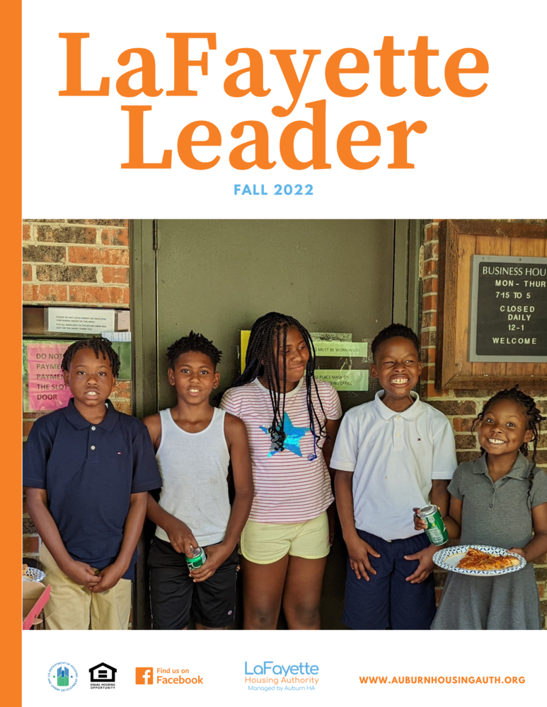 LaFayette Leader Fall 2022 Cover page with youth