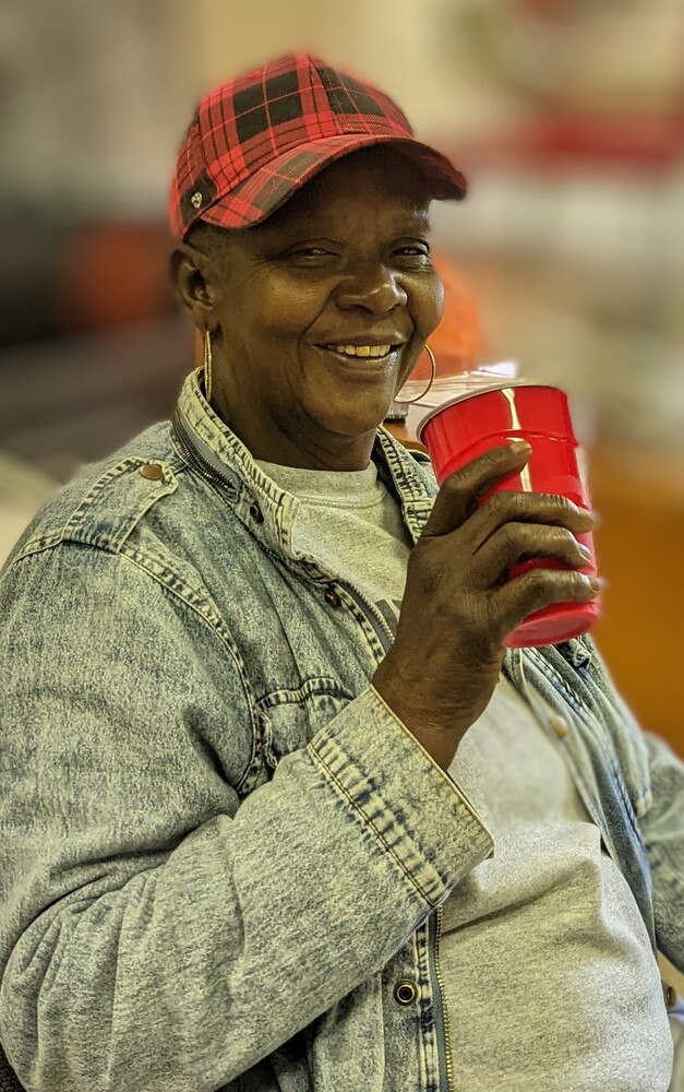 Wonderful wednesday attendee drinking out of a red plastic cup