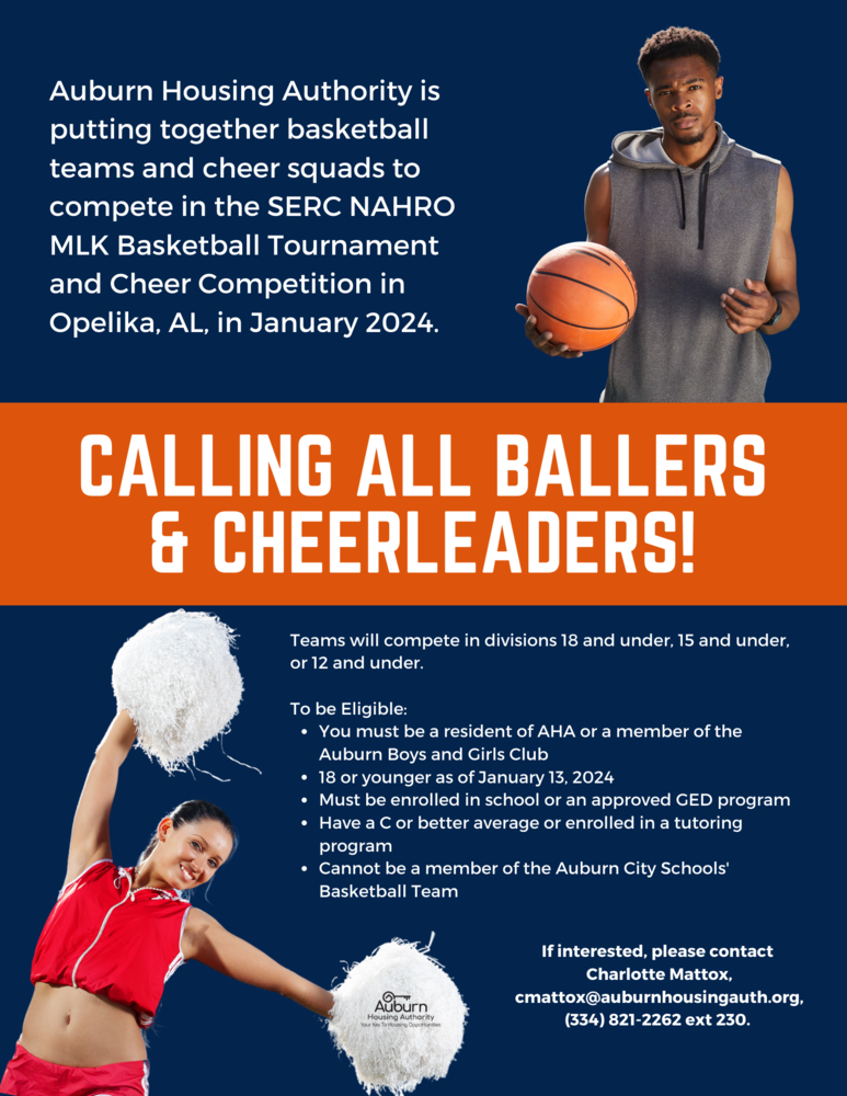 basketball player and cheerleaders wanted for serc basketball tournament in opelika al