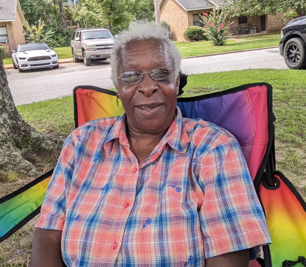 AHA Resident Service -Serve- older woman sitting outside 