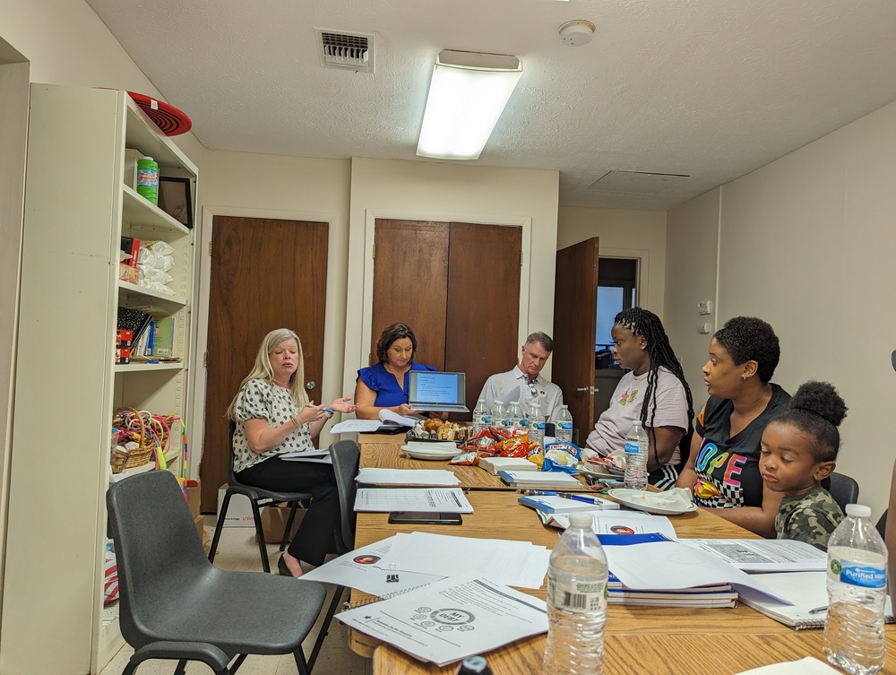 AHA Resident Service -Smart bank workshop group of residents sitting at table