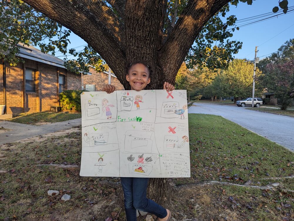 Fire Safety poster contest 6-9yrs  1st place  Nylah Dowdell