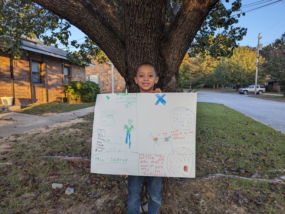 Fire Safety poster contest 6-9 yrs 2nd place, Andrew Dowdell