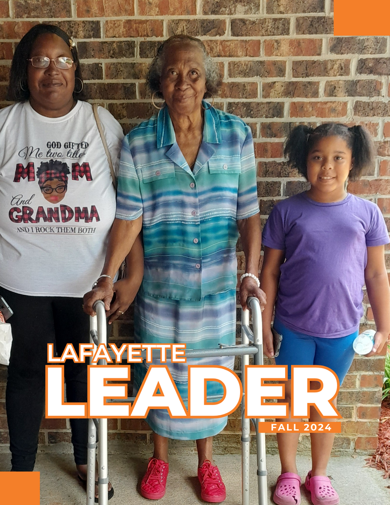 LaFayette Leader Fall 2024 Newsletter Cover with 3 females