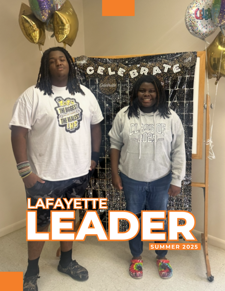 LaFayette Leader Summer 2025 Newsletter Cover with grads