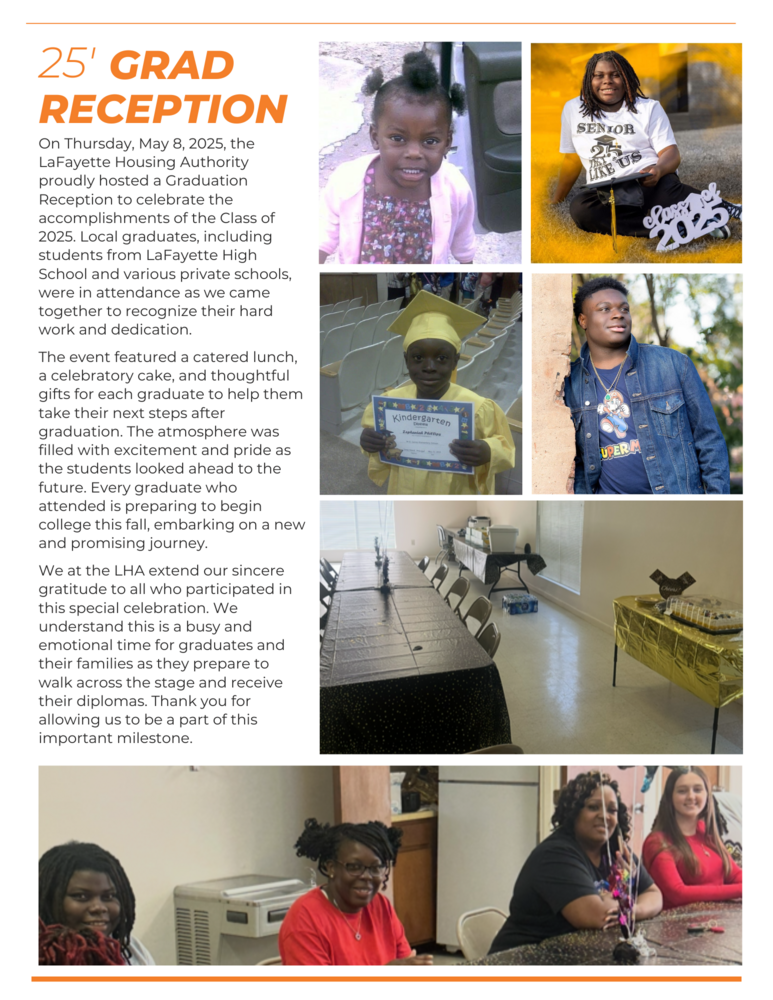 LaFayette Leader Summer 2025 Graduate Reception insert