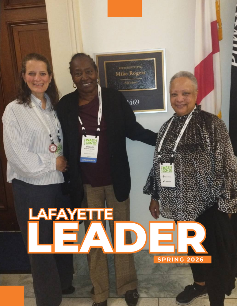 LaFayette Leader Spring 2026 Cover with Commissioners at NAHRO Washcon 