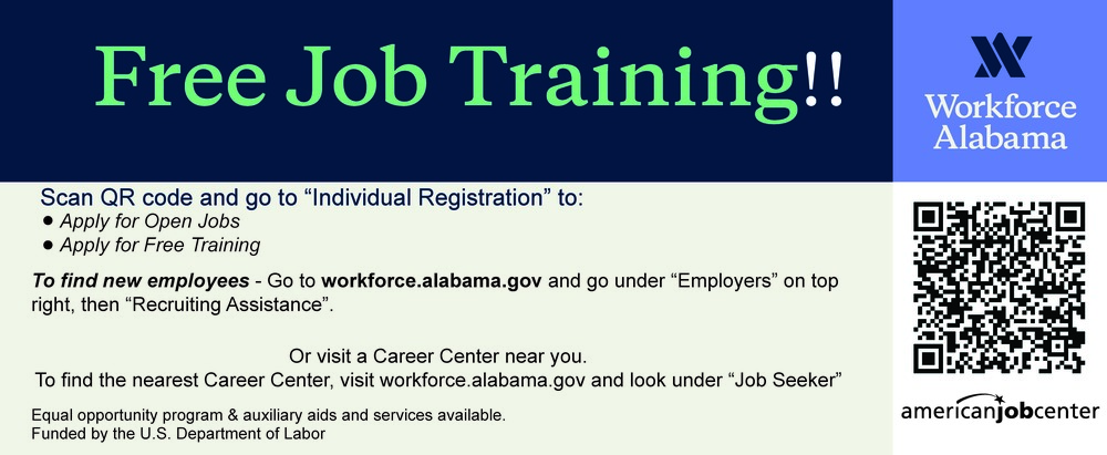 Free Job Training Flier 9-26