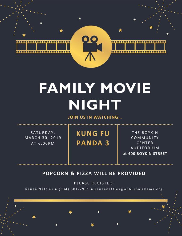 Boykin Community Center Family Movie