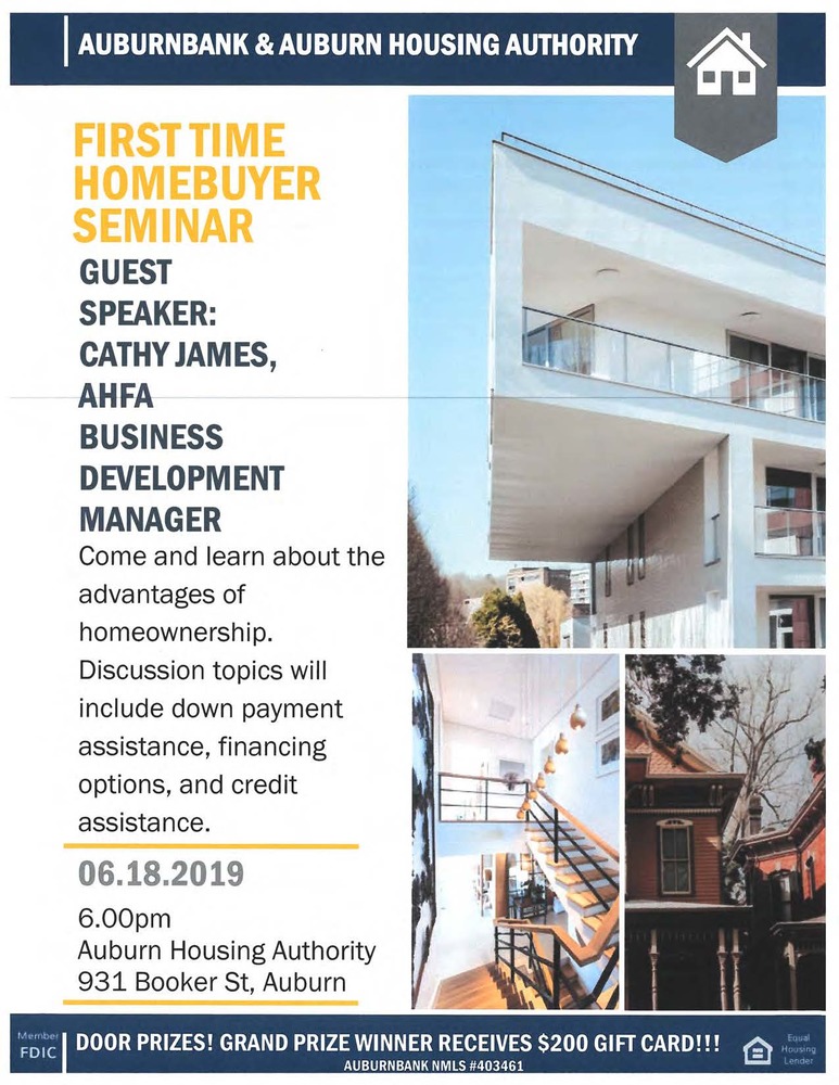 Homeownership workshop flyer 6.18.19
