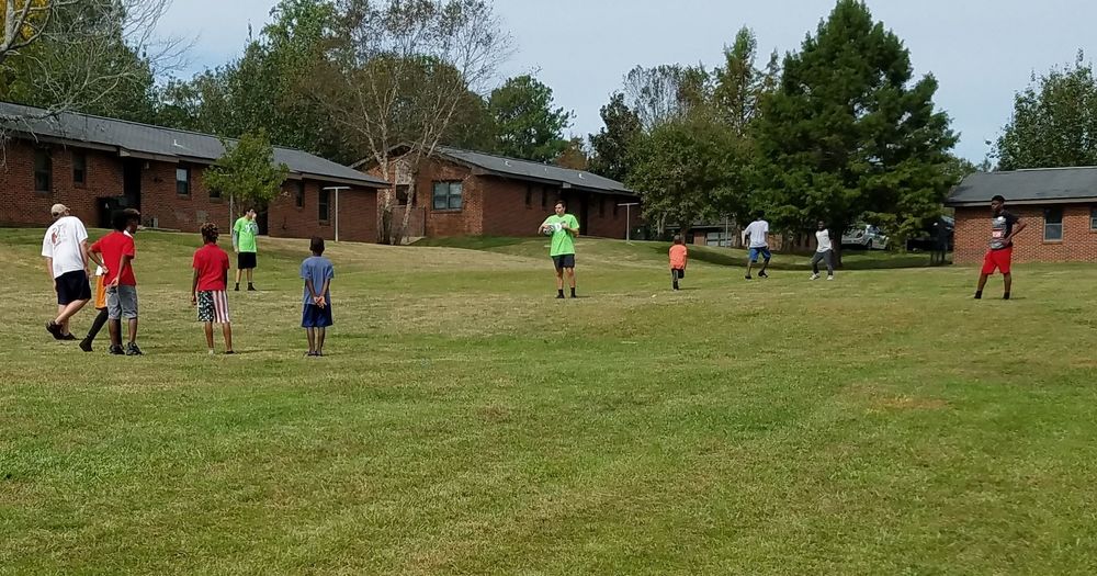 kids outside playing 