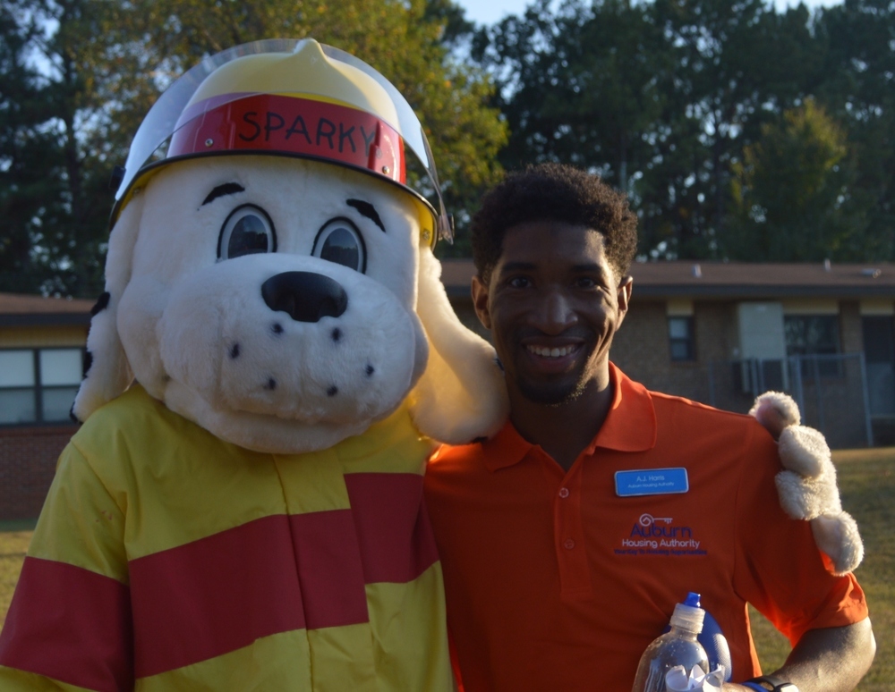 Staff with Sparky 