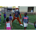 National Night out mascot Aubie the Tiger entertaining youth attendees. 