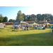 National Night Out field setup with tents