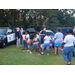 Youth attendees gathered around Auburn Police vehicles