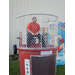 Male sitting in a water dunking booth