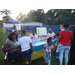 Youth gathered around Lee County Human Resources Department vendor table