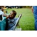 Young toddler eating at National Night Out