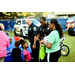 Young girl and mom at Auburn Police Department vendor table