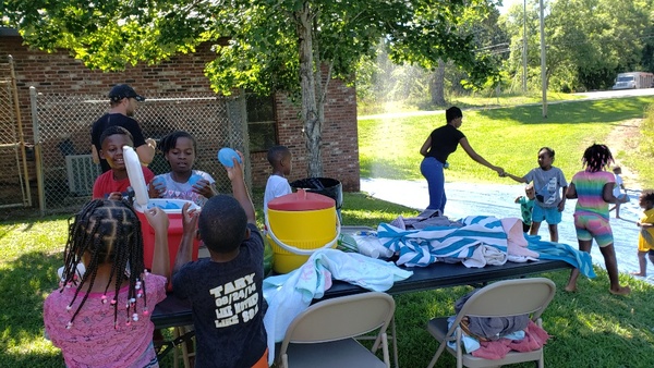 Summer Day camp water games table