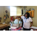 Female working the cotton candy machine