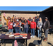 Iron Bowl Tailgate Group of Employees, Commissioners posing in team gear 