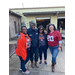 Maintenance personnel and other Auburn Housing staff members outside 