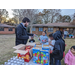 Auburn Smart Bank passing out snacks outside at Christmas event