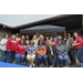 AHA Employees at the Pre-Iron Bowl Tailgate in their Alabama and Auburn gear