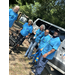  AHA Senior Citizens arriving in matching tshirts for Older Americans Month celebration  