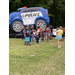 Community members at police bounce house 