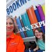  AHA staff members at bookmobile 