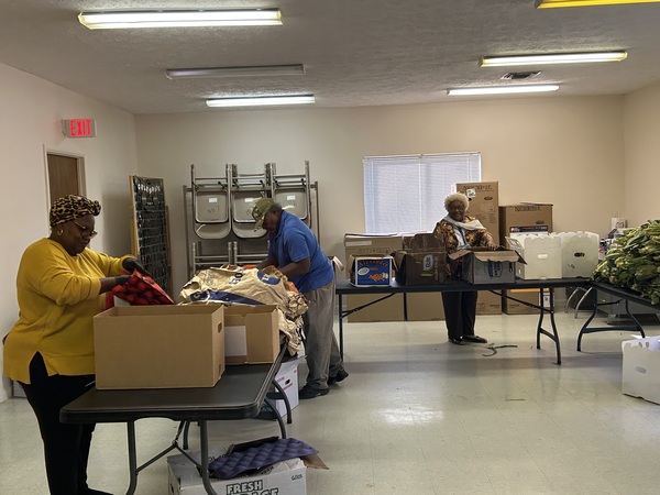 LaFayette Farmers Market setup inside