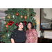  Tabitha Griffin and Sharon Tolbert in front of Christmas tree 
