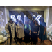  Auburn Housing Authority Commissioners and staff posed in front of MLK letters at the breakfast 