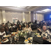  Staff members eating at table at AAHRA banquet 